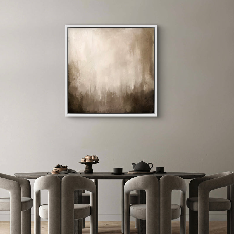 Framed Canvas - Brown Clouds