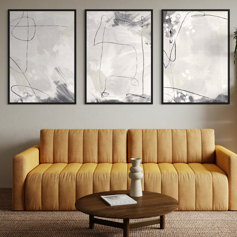 Set of 3 Framed Canvas - Zurich
