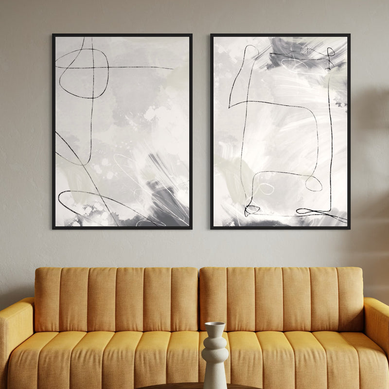 Framed Canvas Set of 2 - Zurich