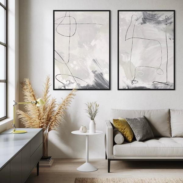 Framed Canvas Set of 2 - Zurich