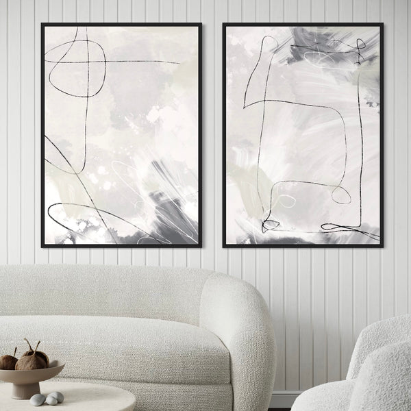 Framed Canvas Set of 2 - Zurich