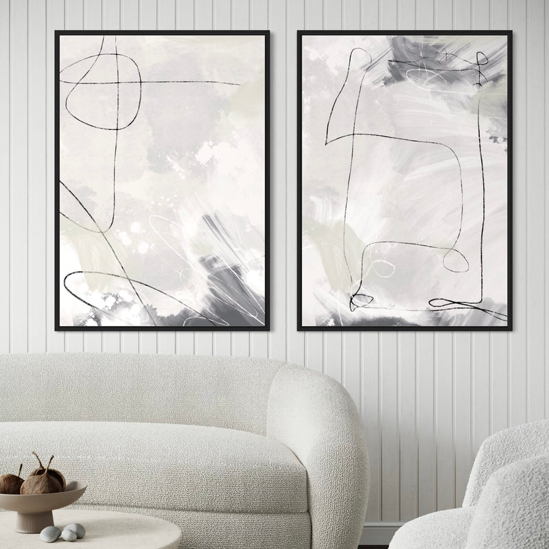 Framed Canvas Set of 2 - Zurich
