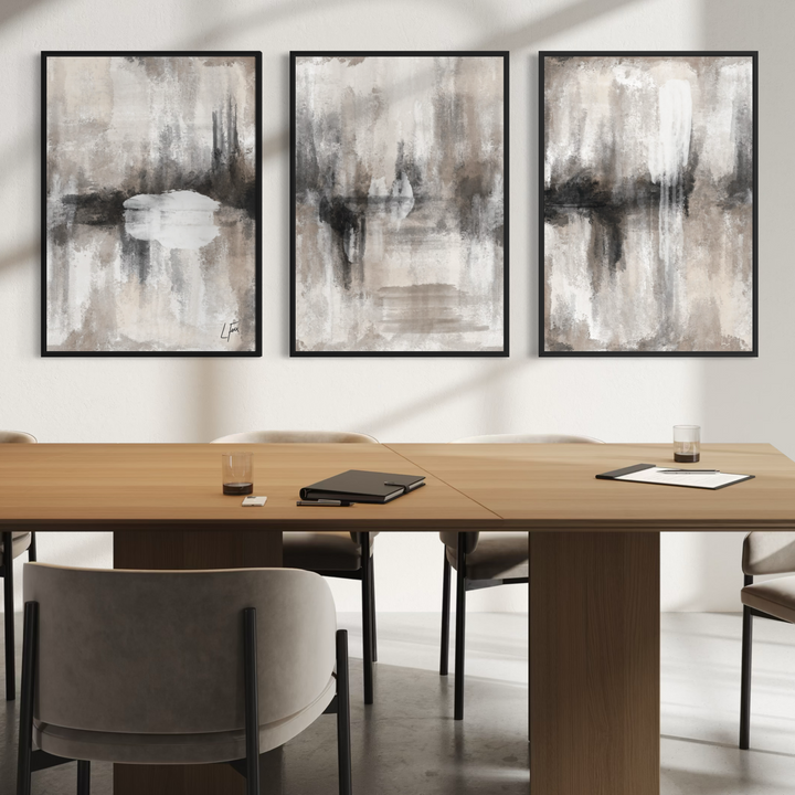 Set of 3 Framed Canvas - Medellin