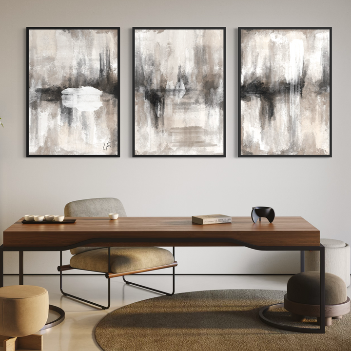 Set of 3 Framed Canvas - Medellin