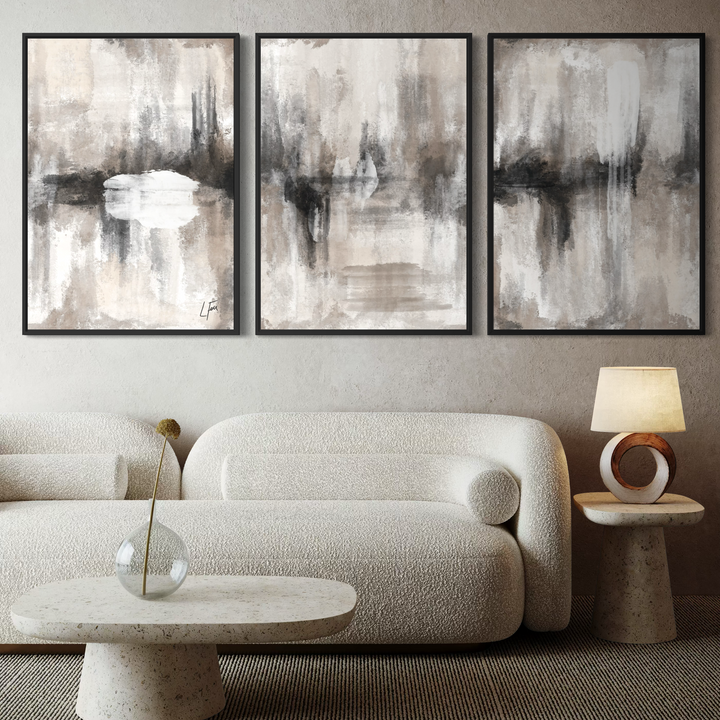 Set of 3 Framed Canvas - Medellin