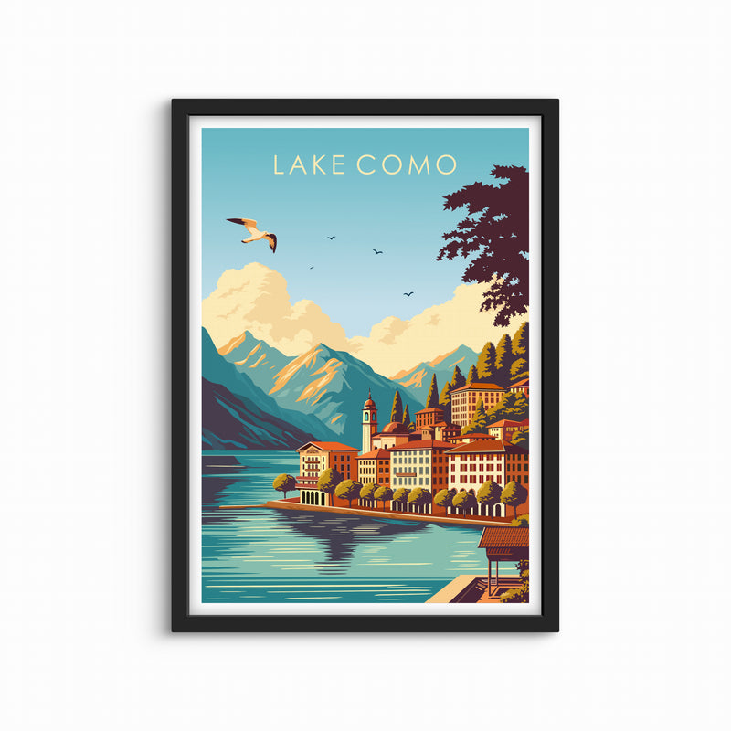 Set of 1 Framed Print - Lake Como