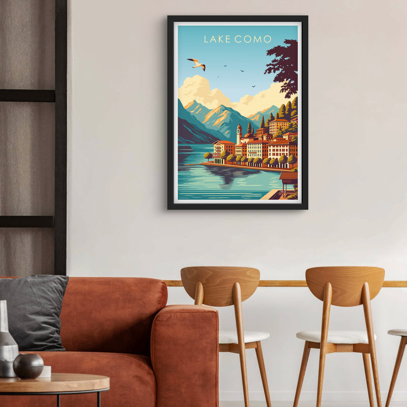 Set of 1 Framed Print - Lake Como