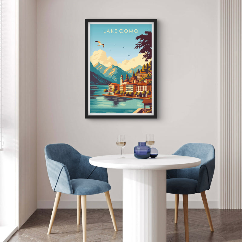 Set of 1 Framed Print - Lake Como