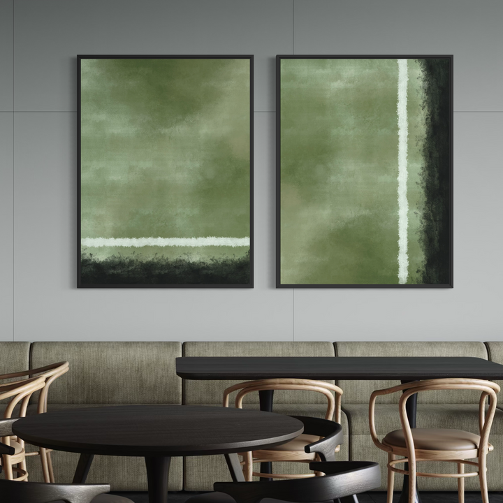 Framed Canvas Set of 2 - Mosslight