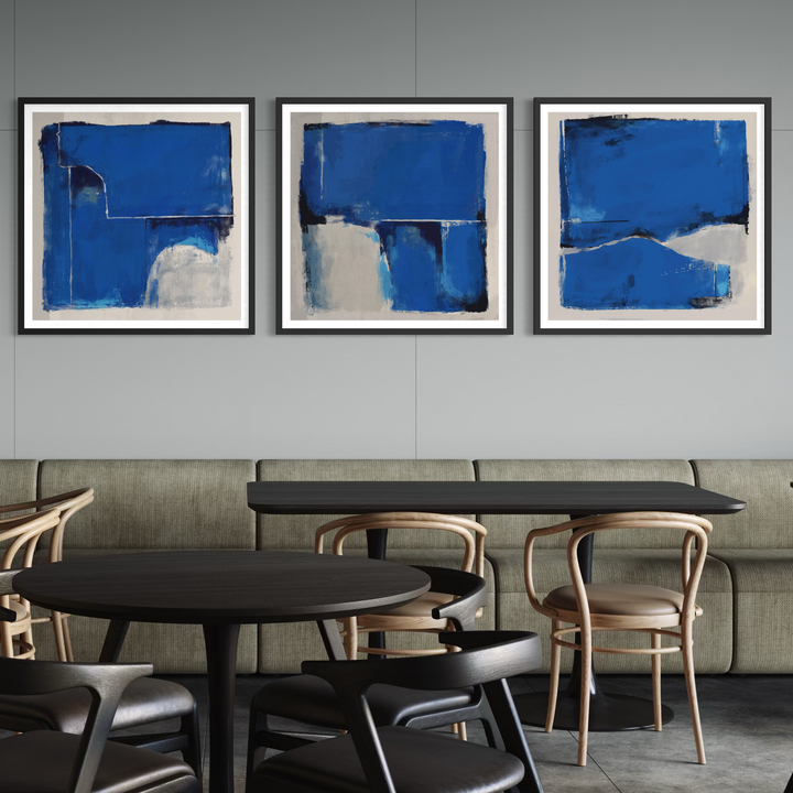 Abstract Art set of 3 prints - Cancun