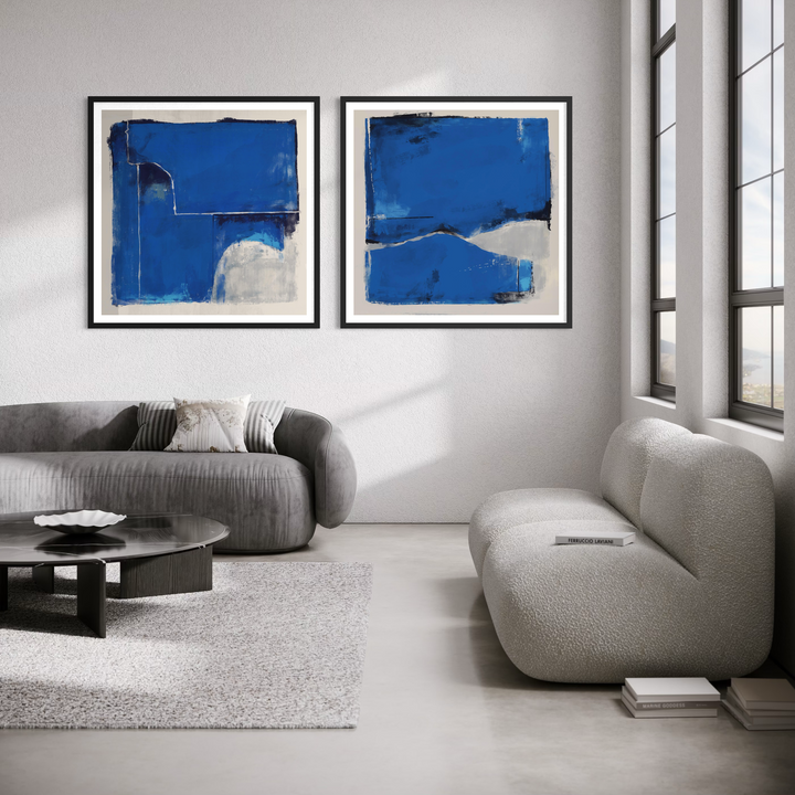 Abstract Art set of 2 prints - Cancun