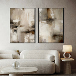 Framed Canvas Set of 2 - Santorini