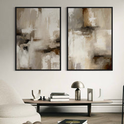Framed Canvas Set of 2 - Santorini