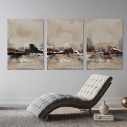 Abstract Canvas Set of 3 - Sardinia