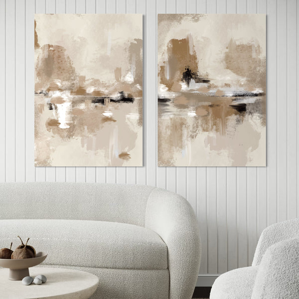 Abstract Canvas Set of 2 - St Tropez