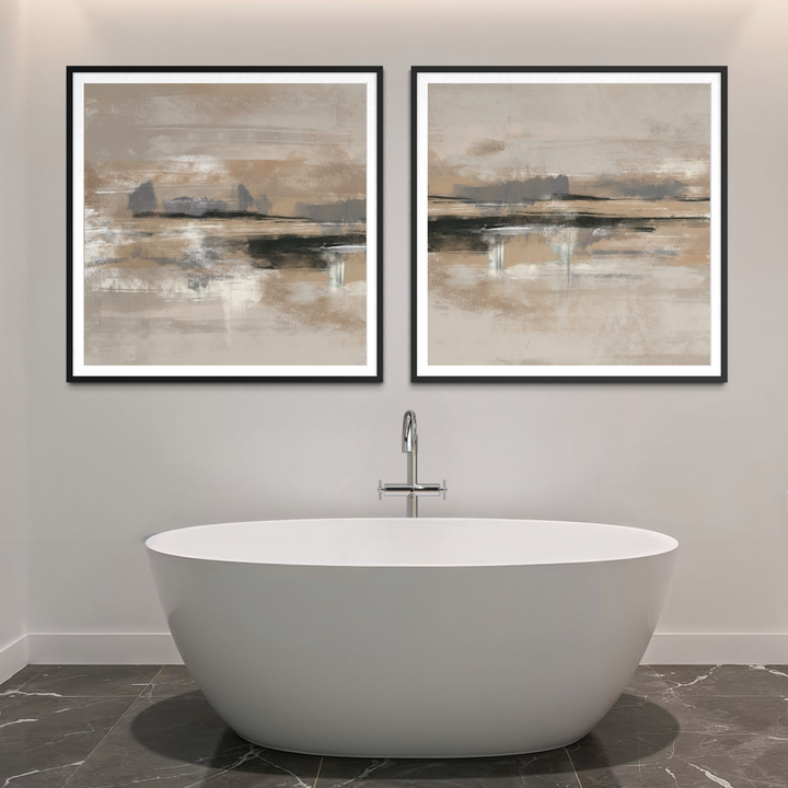 Abstract Art set of 2 prints - Rome