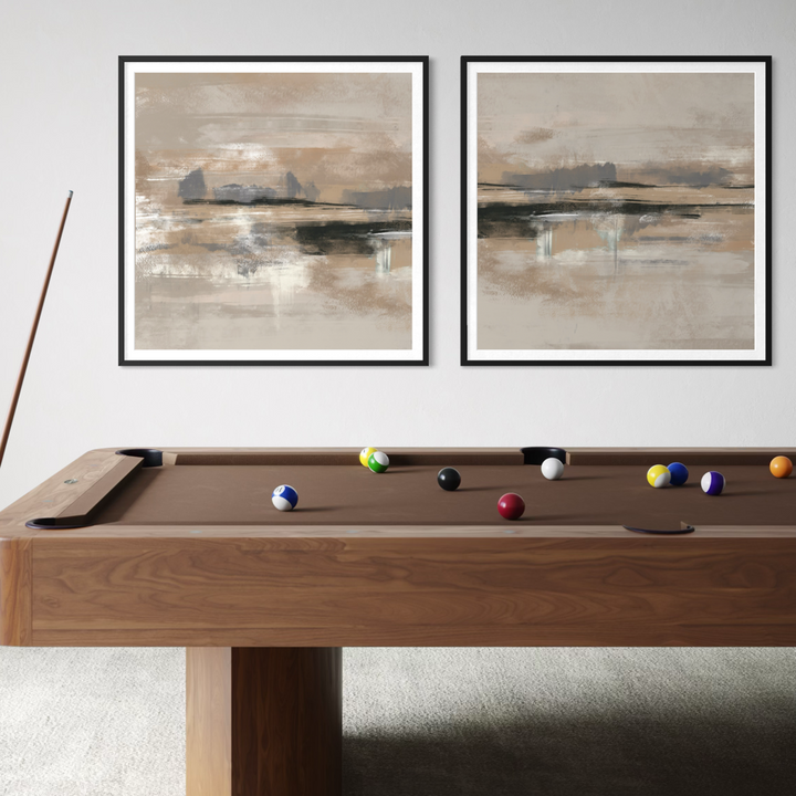 Abstract Art set of 2 prints - Rome