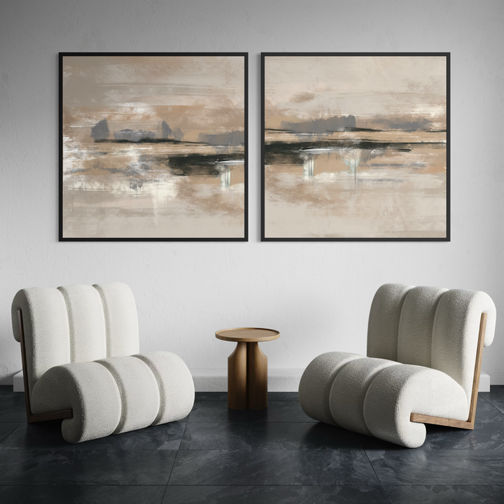Abstract Art set of 2 prints - Rome