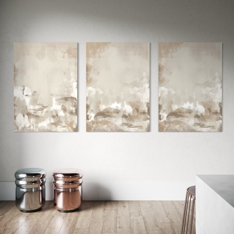 Abstract Canvas Set of 3 - Capri