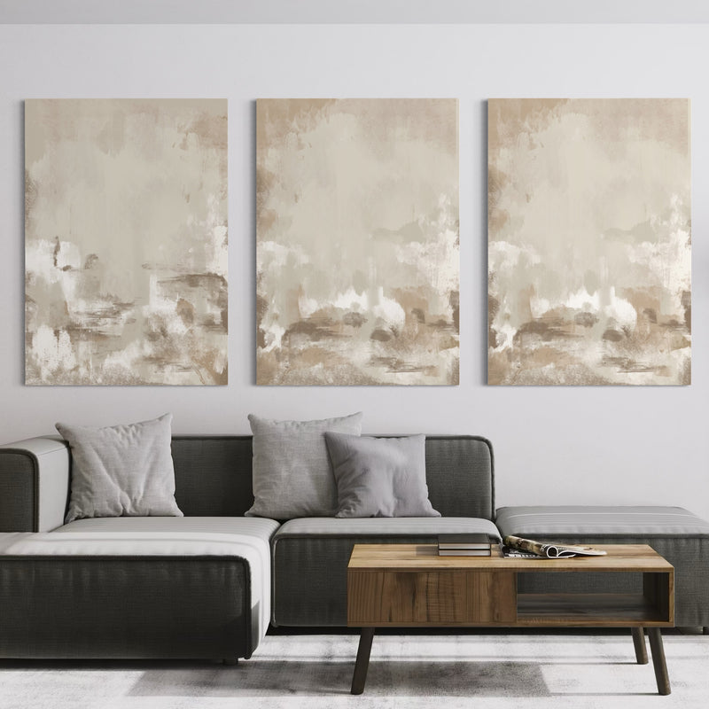 Abstract Canvas Set of 3 - Capri