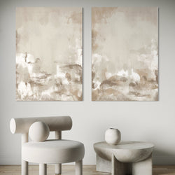 Abstract Canvas Set of 2 - Capri