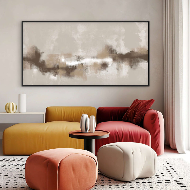 【SHUNER】Framed canvas Sorrento | Framed Abstract Canvas Art | HD London Art