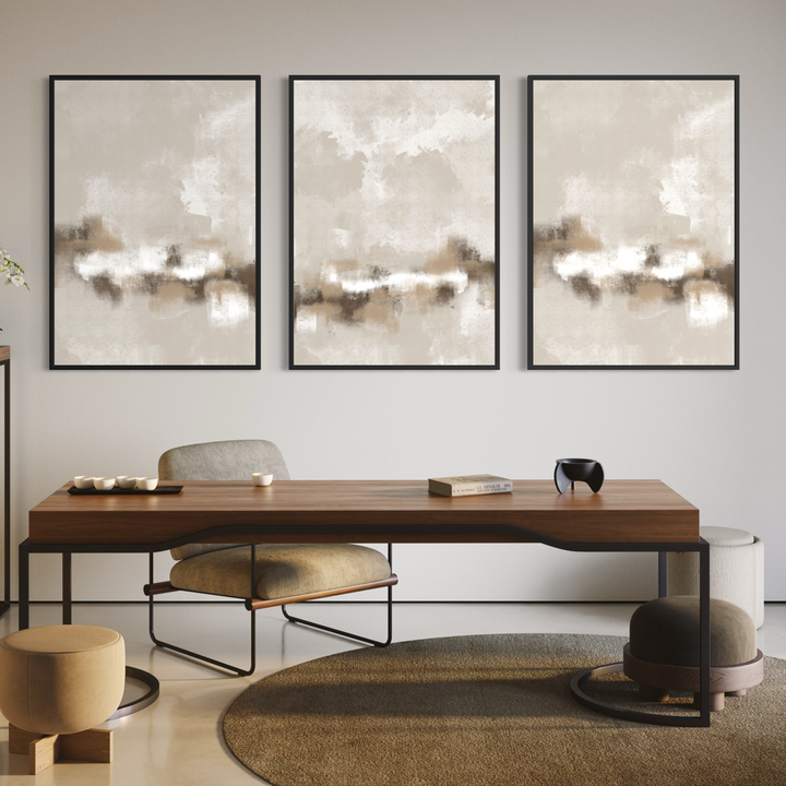 Set of 3 Framed Canvas - Sorrento