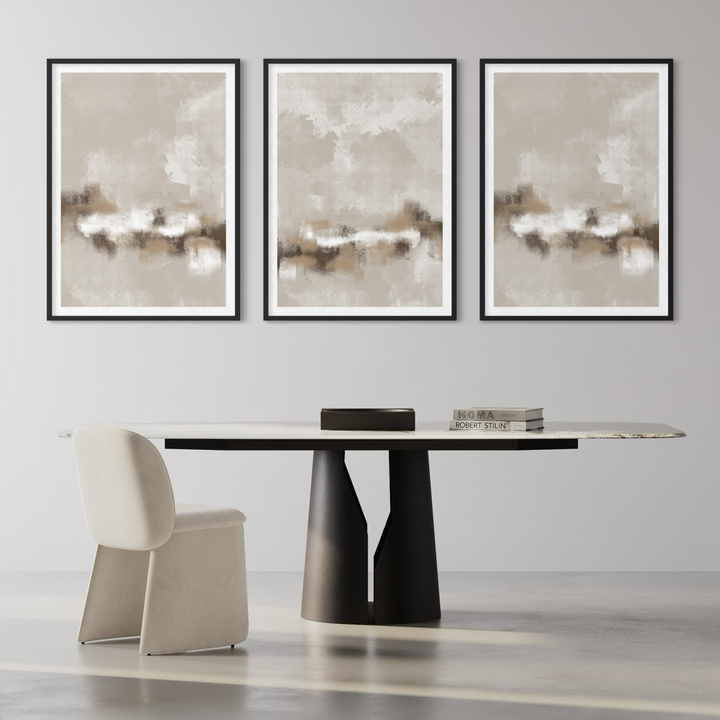 Abstract Art set of 3 prints - Sorrento