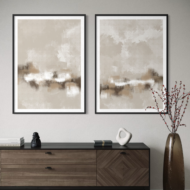 Abstract Art Set of 2 Prints - Sorrento