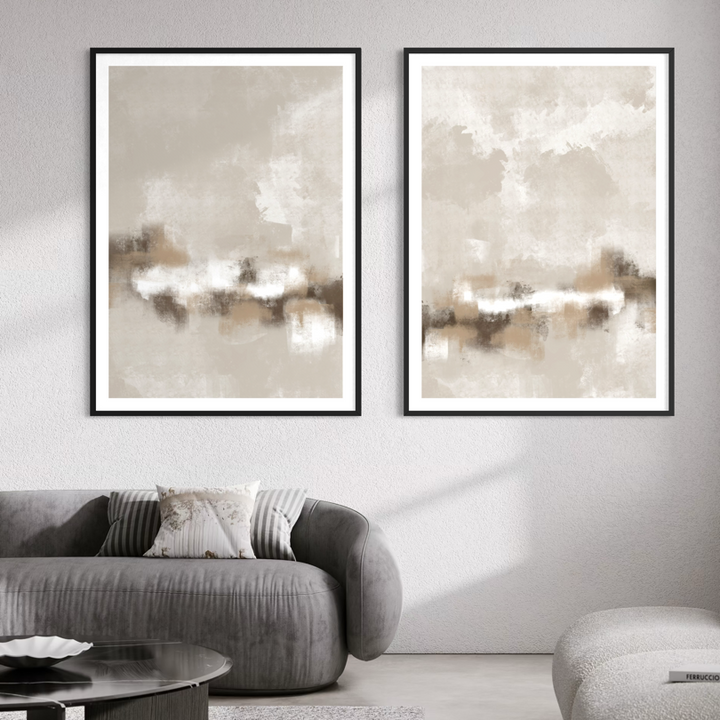 Abstract Art Set of 2 Prints - Sorrento