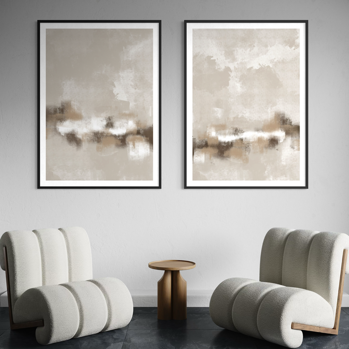 Abstract Art Set of 2 Prints - Sorrento