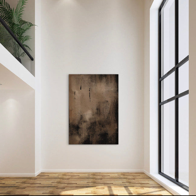 Abstract Canvas - Charcoal Nights