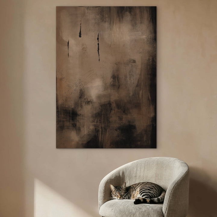 Abstract Canvas - Charcoal Nights