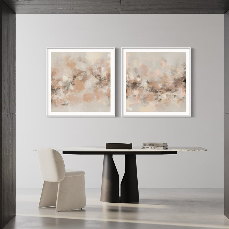 Abstract Art set of 2 prints - Sand Storm