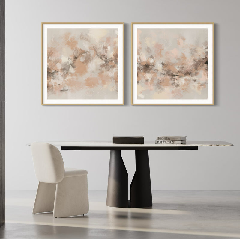 Abstract Art set of 2 prints - Sand Storm