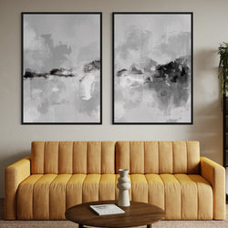 Framed Canvas Set of 2 - Clouded Horizons