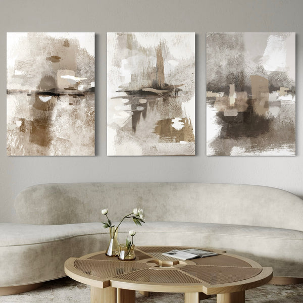 Abstract Canvas Set of 3 - Portofino
