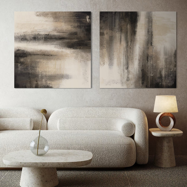 Abstract Canvas Set of 2 - Obscura
