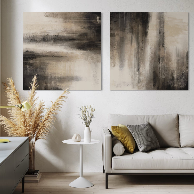 Abstract Canvas Set of 2 - Obscura