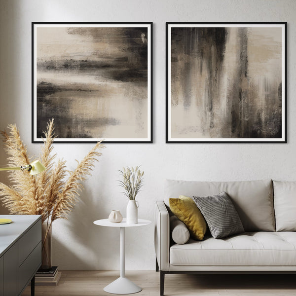 Abstract Art set of 2 prints - Obscura