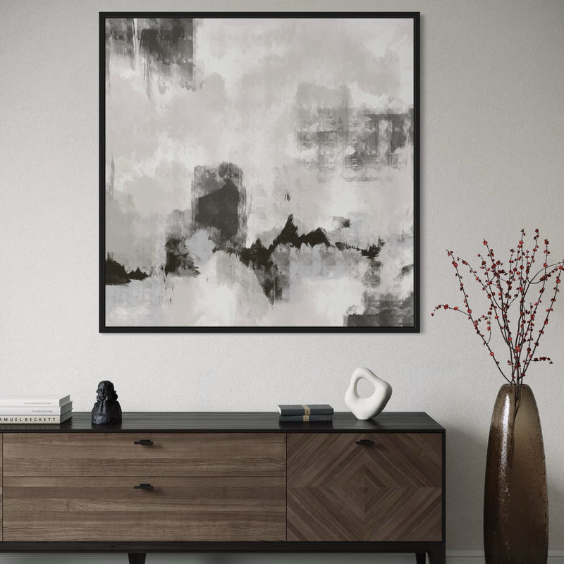 Framed Canvas - Whisper Grey 2