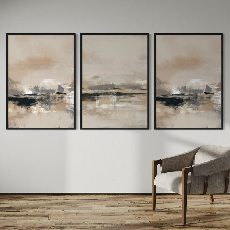Abstract Art set of 3 prints - Rome