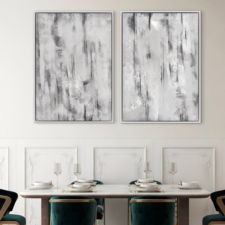 Framed Canvas Set of 2 - Concrete
