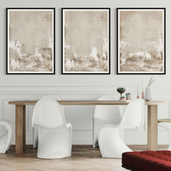 Abstract Art set of 3 prints - Capri