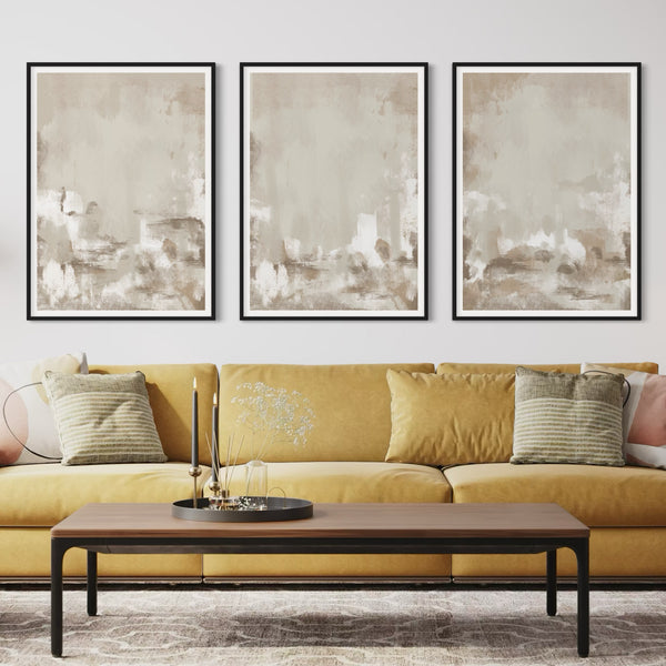 Abstract Art set of 3 prints - Capri