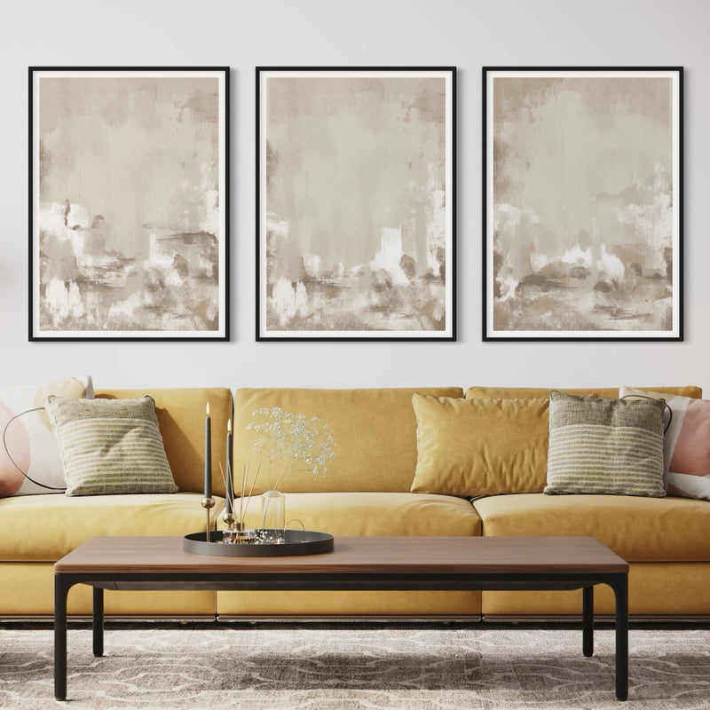 Abstract Art set of 3 prints - Capri