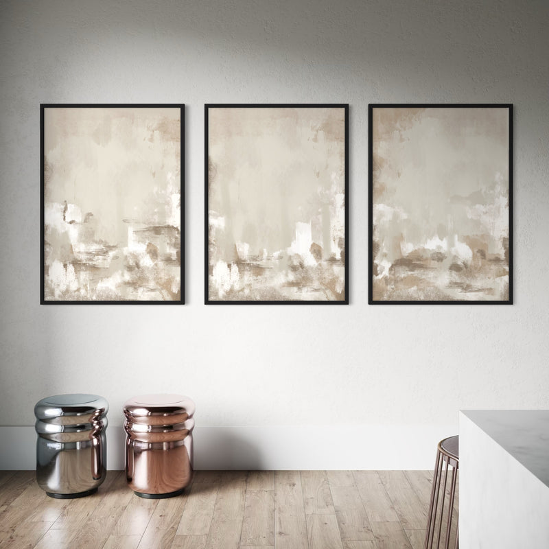 Abstract Art set of 3 prints - Capri