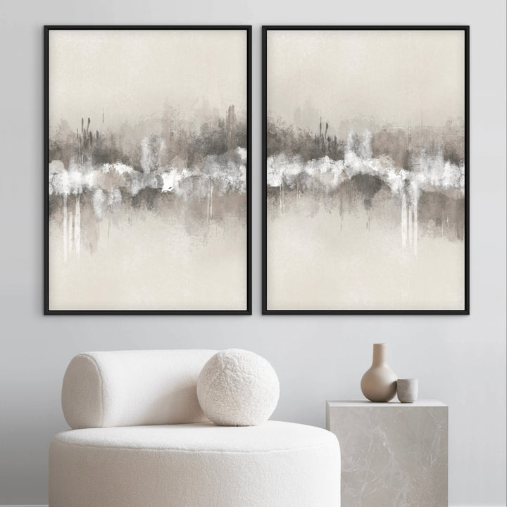 Framed Canvas Set of 2 - Nude Nights