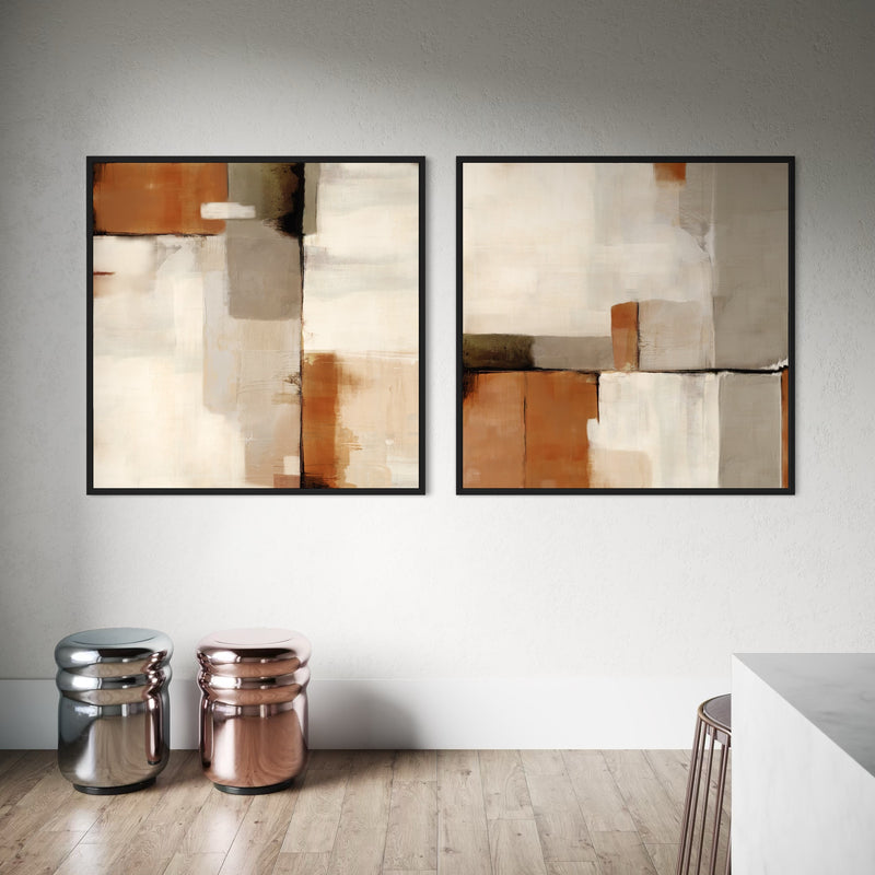 Framed Canvas Set of 2 - Sahara