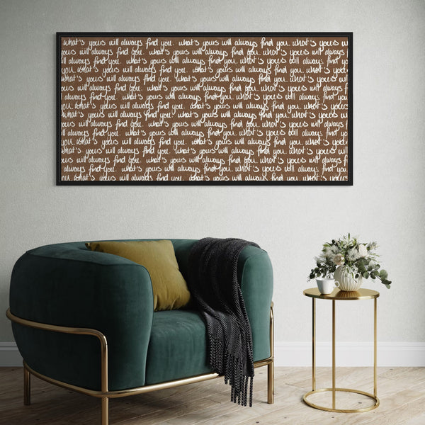 Framed Canvas - Find You